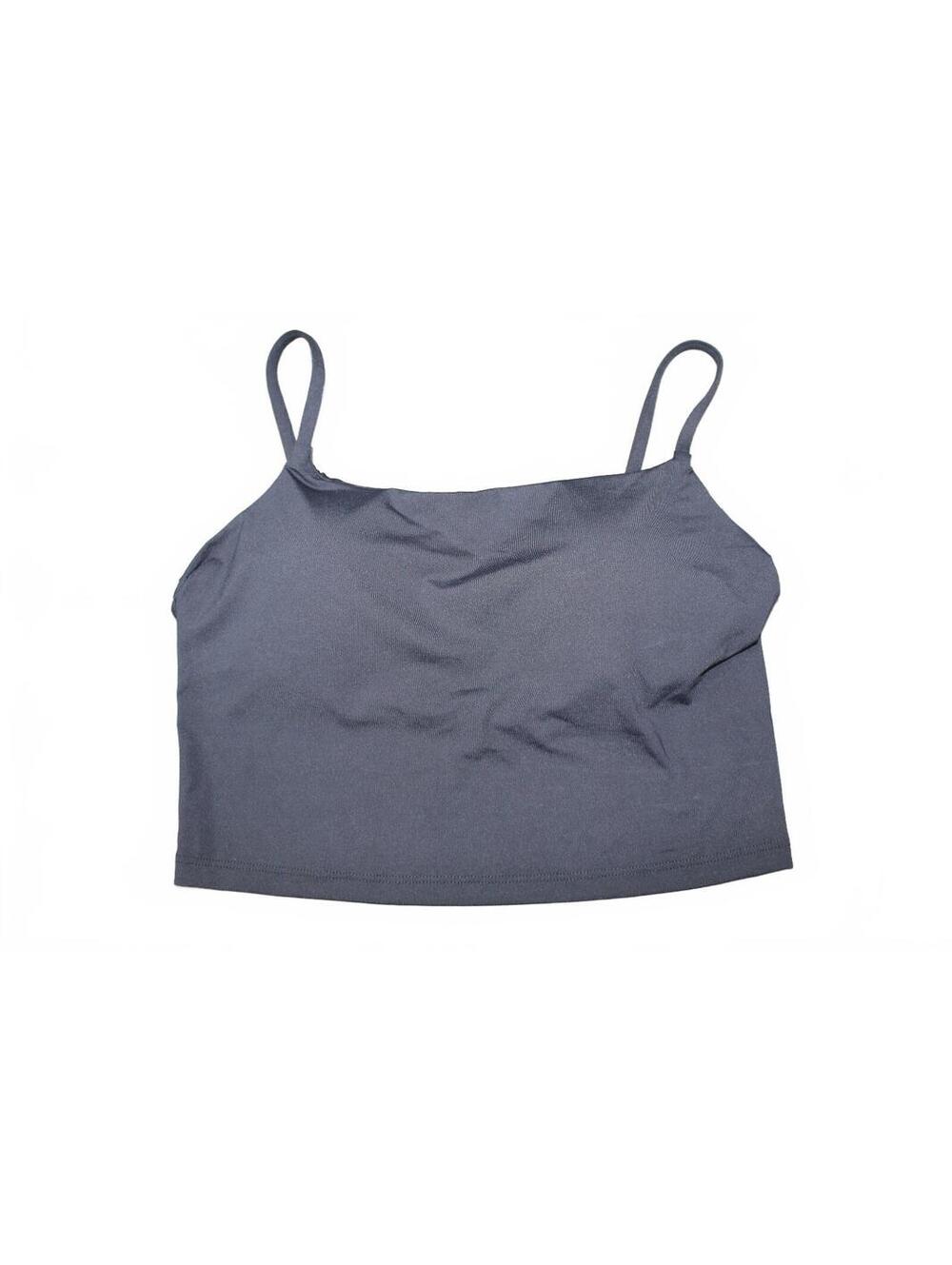 CRZYOGA Black Tankini Top Swim Athleisure Sport Tank S